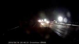 Drunk Driver Causes Chain Reaction Car Crash in a Construction Zone