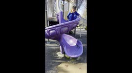 Trying to Jump Over Puddle