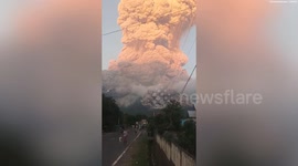 Dramatic footage captures Mount Lewotobi’s towering ash plume