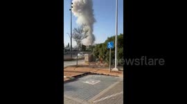 Israel: Smoke rises over Soroka Medical Center
