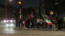 US, Los Angeles: Pico Rivera Residents Protest ICE Actions