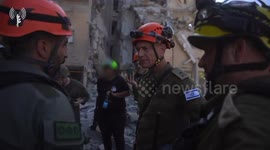 Israel: Home Front Command commander at the scene of the fall in Holon