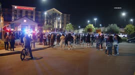 US, Los Angeles: Pomona Night 2 Protest of ICE Agents Staying at Hotel With Sound On Tape