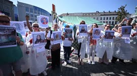 Belgium: Healthcare workers protest in Brussels over Israeli attacks on Gaza health facilities