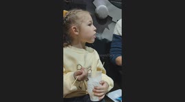 Curious girl is so-not-impressed after getting ice-cold 'Dragon Breath'