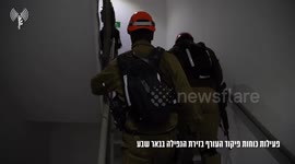 Israel: Home Front Command activity at the impact site in Be'er Sheva
