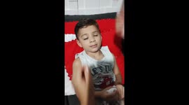 Mother puts the artificial eye in her son's eye socket *Unbelievable*