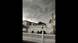 US: Cumulonimbus Clouds Blanket Brooklyn Sky Amid NYC Thunderstorm