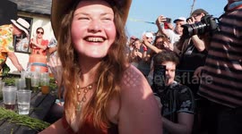 World Championship Stinging Nettle Eating Competition Bottle in Marshwood Dorset UK