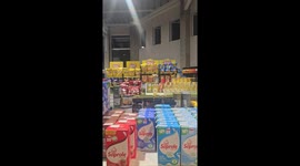 Unexpected smile surprises shopper in store in Melipilla, Chile