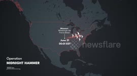 Iran: MOTION GRAPHIC - 'Operation Midnight Hammer': A major US strike on Iranian nuclear sites