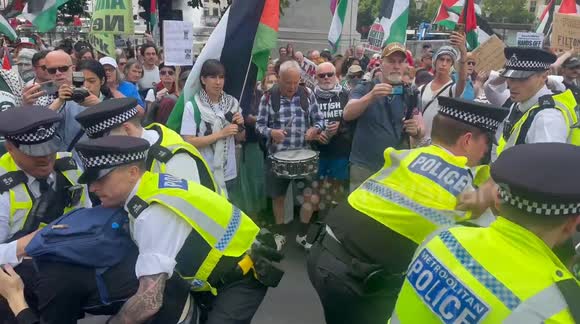 Arrests made during Palestine Action protest as activists set to be listed as terror group