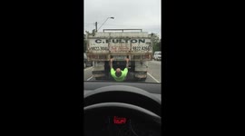 This Is One Way To Wait Out A Train Passing