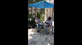 Tears and smiles: Son welcomes father after 8 years behind bars