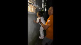 Family send toddler through window to open locked door
