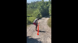 In a remote area by myself putting in the Work. A Soccer Player ⚽️