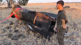 Israel: Iranian Ballistic Missile in Qatzrin 1