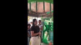 Festival visitor hilariously fails to catch a single falling baton on game