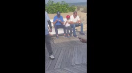 Former President Joe Biden seen eating ice cream with Hunter and grandson in Delaware, USA