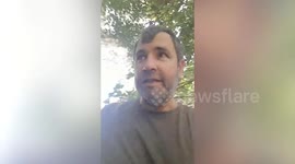 Five monster pythons rescued after being found along same road by shocked residents