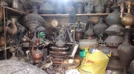 India: Antique Brassware Store Pakistan 2