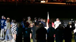 Axiom Mission 4 astronauts interact with friends and family before preparing to board the SpaceX Falcon 9 rocket on Launch Complex 39A