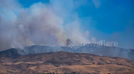 Timelapse shows massive smoke plumes from ongoing wildfire engulfing Boise Valley