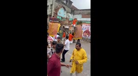 Rath Yatra scare in Ahmedabad: Elephant runs amok near Khadia