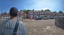 Londoner's funny reaction to surprise sunshine caught on camera