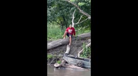 Saving a Baby Deer Trapped in a River