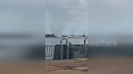 US: Tornado Rips Across Water At Leeville Port As Camera Captures Every Second