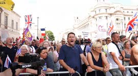 Save our children protesters chant 
