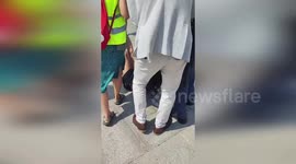 Police drag away protesters over Jeff Bezos wedding in Venice