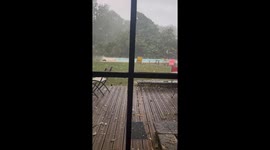 Golf ball-sized hail lashes town in southern France