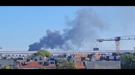 Germany: Blaze Erupts in Berlin High-Rise Under Construction