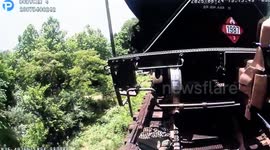 US: Brave Rescue Teams Save Victim Pinned Under Train On Bridge Near Vian