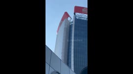 Sign atop Zaha Hadid-designed skyscraper in Milan sees partial collapse