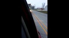 Police Pursue Utility Truck