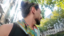 Paris motorist bumps into cars despite vlogger's best efforts to help her fit into incredibly tight spot