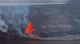 US: Lava Explosion Reaches Over 1200 Feet At Kilauea Volcano In Hawaii