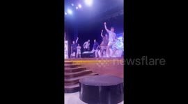 Dad's hilarious backflip fail during holiday dance contest racks up 3m views on TikTok