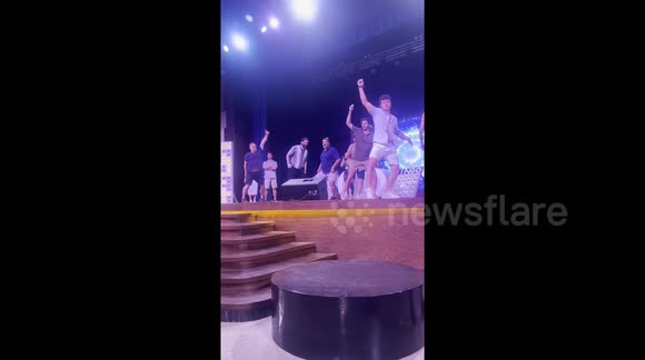 Dad's hilarious backflip fail during holiday dance contest racks up 3m ...