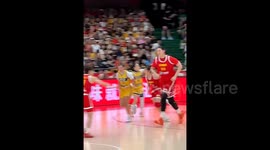 Chinese 7 foot 4 basketball sensation goes viral as she towers over her opponents