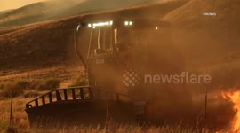 US, Los Angeles: New Cayuma Madre Wildfire Grows to 9800 Acres Near Highway 166 Part 2