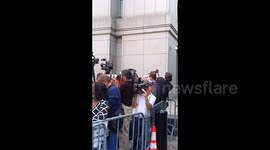 US: Sean Combs son Quincy entering the courthouse