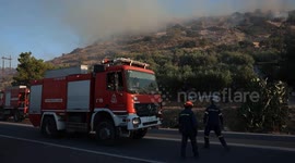 Crete wildfire prompts evacuation of 1,500 residents and tourists