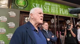 John Cleese talks about his hit show Fawlty Towers at the press night of the theatrical production of his show
