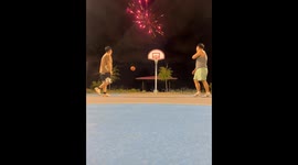 THIS SHOT DESERVES AN OSCAR! 4th Of July Basketball Swish Triggers Firework Finale in Wild Viral Moment