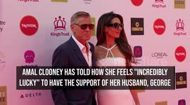 Amal Clooney 'incredibly lucky' to have 'supportive' husband