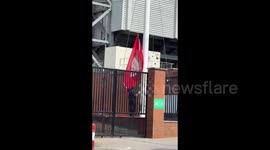 Diogo Jota: Liverpool Flag Flies At Half-Staff At Anfield